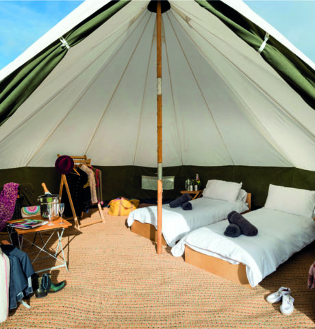 yurtel deluxe bell tent internal twin beds